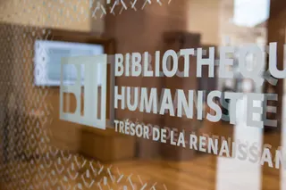 Dispositifs interactifs à la bibliothèque humaniste